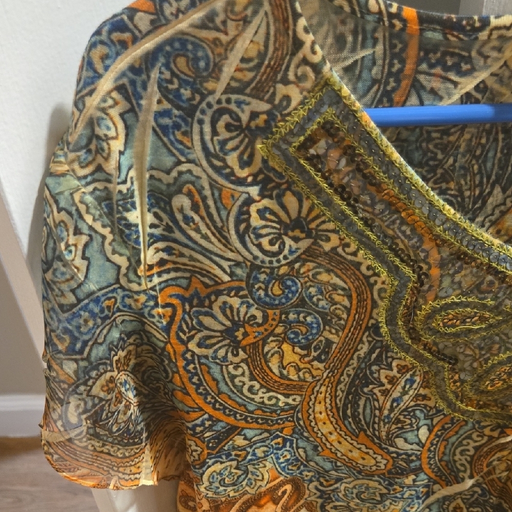 Cato Multicolor Paisley Blouse - Picture 4 of 5